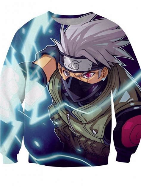 Kakashi Skill 3d Long Sleeve Anime Hoodie