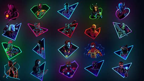 Tons of awesome marvel neon wallpapers to download for free. Combined the neon art into a desktop wallpaper-Original ...