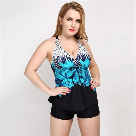 Plus Size High Waisted Swim Chinese Size Conversion Affordable Girl