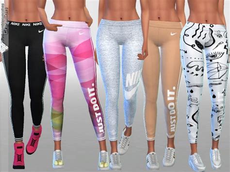 The Sims Resource Gym Fit Track And Field Leggings Collection By