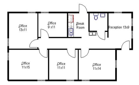 Small Office Floor Plans Hall