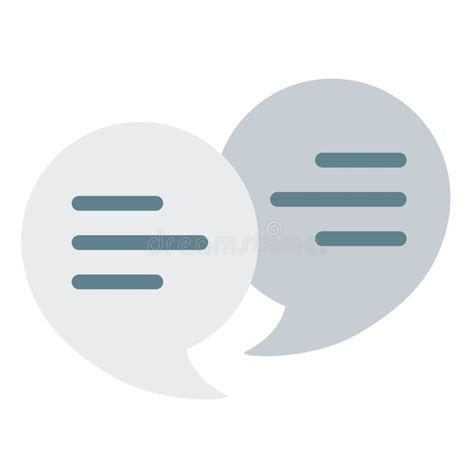 Dialogue Chat Communication Single Isolated Icon With Flat Style Stock