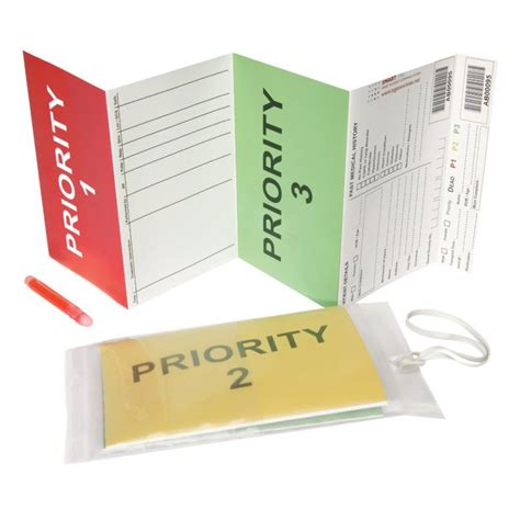 Tsg Smart Triage Tags Pack Of 10 Free Delivery Available