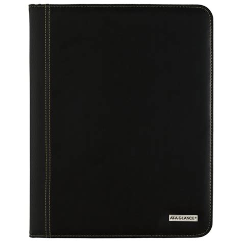 At A Glance Executive Monthly Padfolio 9 X 11 Black January 2021