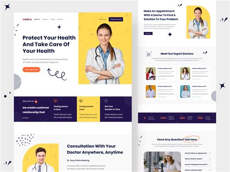 Medika Online Doctor Landing Page Design By Dotpixel Agency On Dribbble
