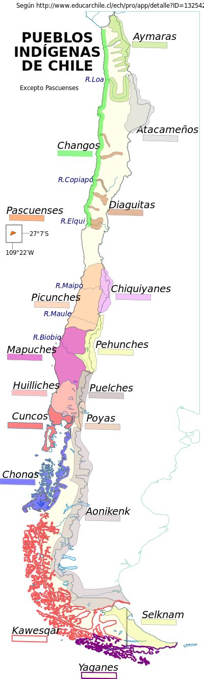 Pueblos Indígenas De Chile Pueblos Originarios Chile Mapa Chile Y