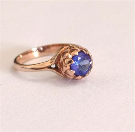 Tiffany t:true 8 mm ring in 18k gold. 9ct Rose Gold Small Protea Tanzanite Ring | Goldfish Jewellery