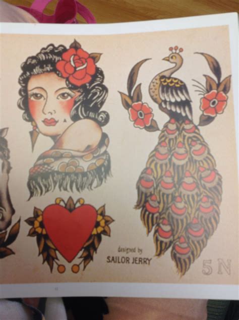 Sailor Jerry Peacock | Sailor jerry tattoo flash, Sailor jerry, Sailor jerry tattoos