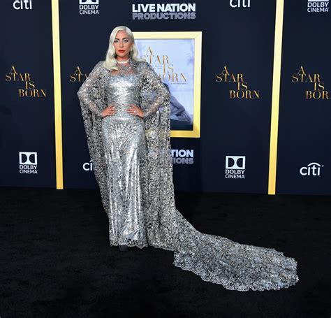 Lady Gaga S Silver Dress A Star Is Born Premiere Sept 2018 Popsugar Fashion Photo 6