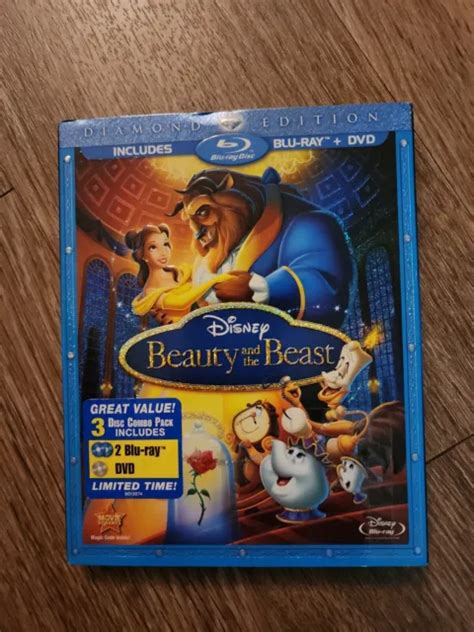 Disney Beauty And The Beast Blu Ray Diamond Edition Blu Ra And Dvd Movie