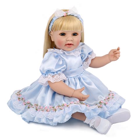 Npk Doll Reborn Baby Doll Princess Blonde Hair Smile Face Vinyl