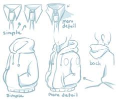 How to draw a hoodie, draw hoodies, step by step, drawing guide, by dawn. hoodie | Drawing tips (Official Board) | Pinterest ...
