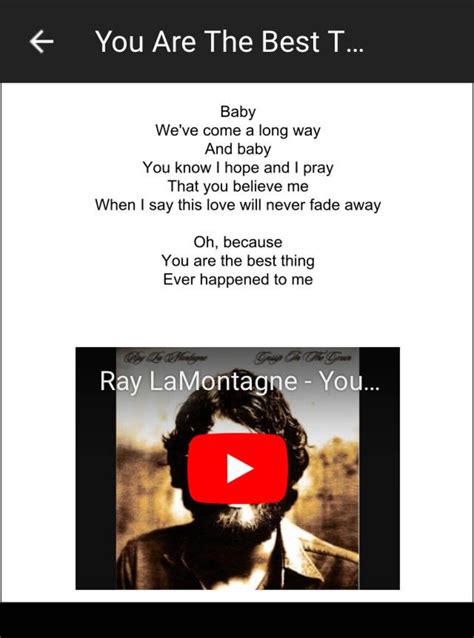 you are the best thing by ray lamontagne personalized first etsy