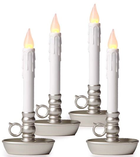 Furthermore, some items do not include the batteries. 4-Pack Battery-Operated Single Window LED Window Candles ...