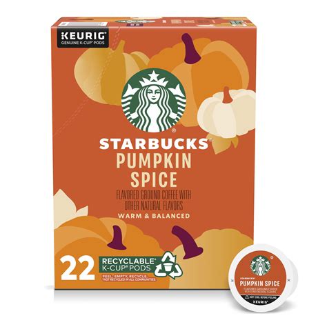 Starbucks Pumpkin Spice Starbucks Flavored K Cup Coffee Pods 100