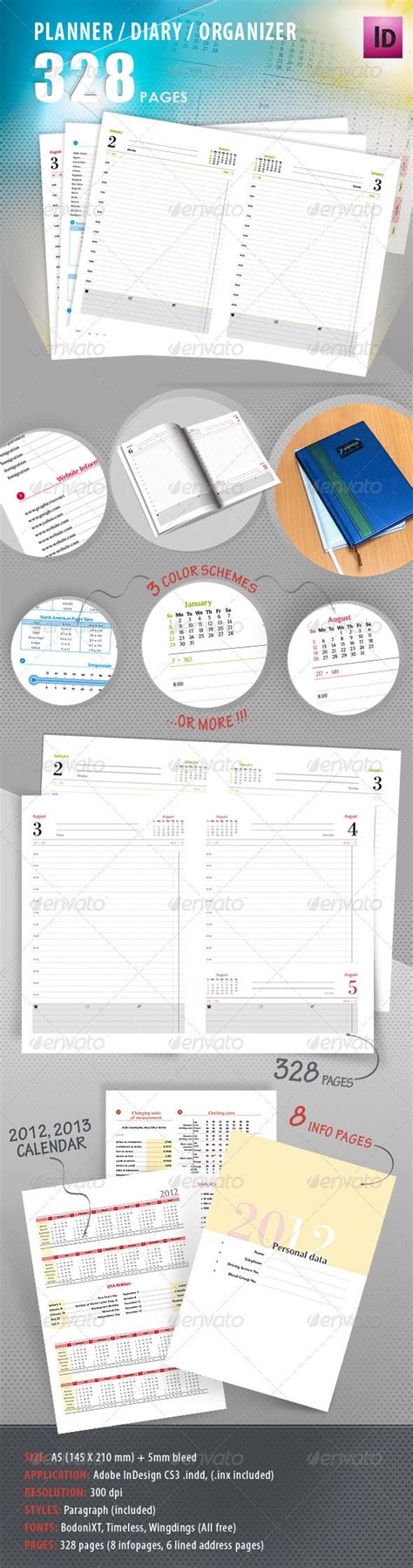 Planner Diary Organizer By Leroiv Graphicriver