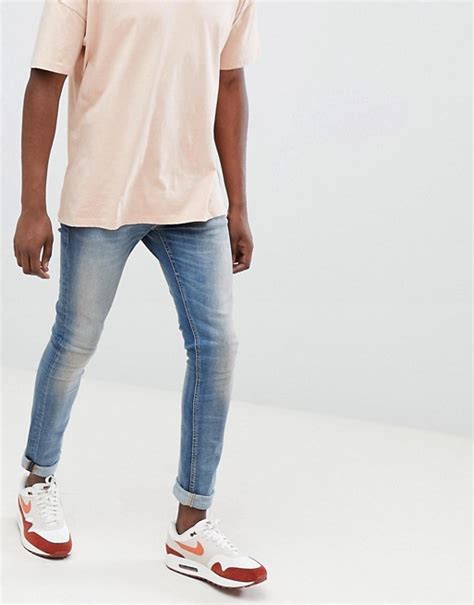 Nudie Jeans Co Tight Terry Super Skinny Jeans Strikey Pale Asos