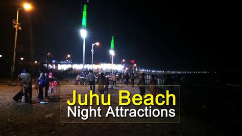 Mumbai Juhu Beach Night Attractions Juhu Beach Food Stalls Juhu
