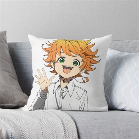 Emma The Promised Neverland Throw Pillow For Sale By Animeworldz
