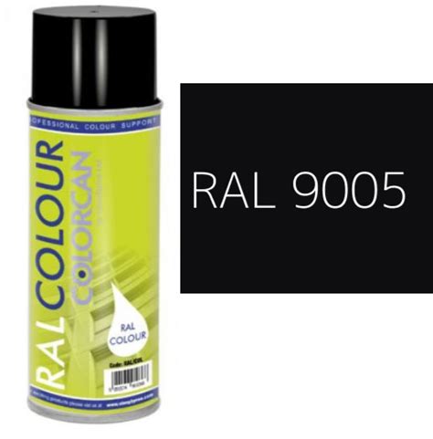 RAL 9005 Jet Black Matt 10 Gloss Aerosol Spray Paint 400ml