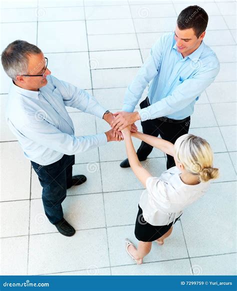 Royalty Free Stock Images Teamwork Business Team Linking Hands