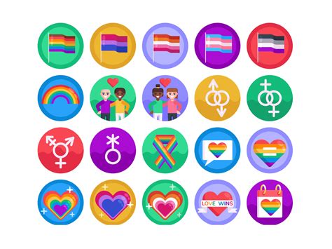 Pride Lgbt Icons By Dighital On Dribbble