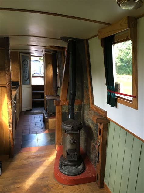 47 Traditional Narrowboat With Moorings Fine Hardwood Interior Two