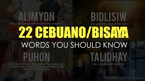 22 Cebuanobisaya Words You Should Know Youtube