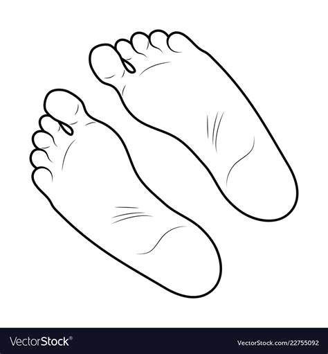 Footprint Outline Feet Svg Instant Download Svg Png Eps Dxf Pdf