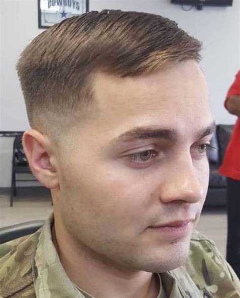 This strip should have hard edge lines; 101 Outstanding Military Haircut For Men That You Can Try