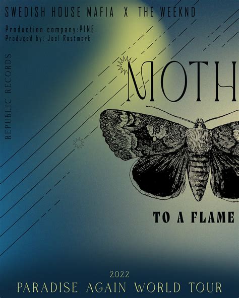 Artstation Moth To A Flame Music Poster