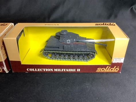 3 New Solido Collection Militaire Ii Tanks 2 Patton No6065 And Pz Iv No