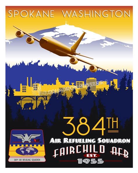 Fairchild Afb 384th Ars Kc 135 Squadron Posters
