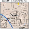Paradise Nevada Street Map 3254600