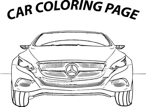 Mercedes Coloring Page Wecoloringpage Com