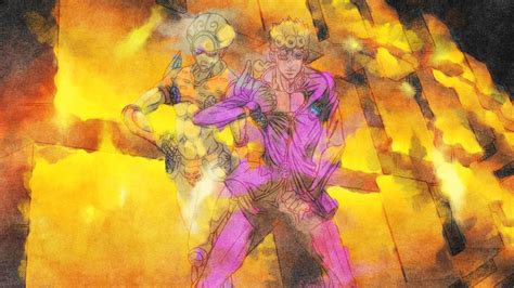 Jojo Giorno Giovanna With Fire Like Background Hd Anime Wallpapers Hd Wallpapers Id 38490