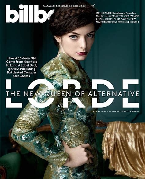 Tagged with acoustic, covers, and royals. Lorde appears on cover of Billboard magazine
