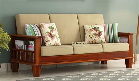 BG Furniture Sheesham Wood Seater Sofa Set Wooden Furniture For Home And Living Room Guest