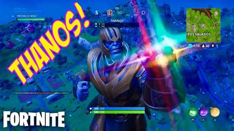 Fortnite Thanos Gameplay Guantelete Del Infinito Youtube