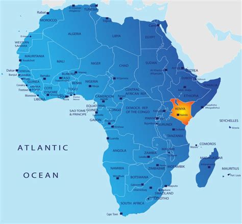 Political maps of africa, historical maps of africa, printable outline maps of africa, regional maps of africa, maps showing the actual size of africa look at a political map of africa and it's almost guaranteed that you'll see a few countries you may never have heard of, yet they are likely to be. KENYA