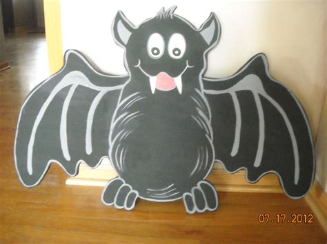 Halloween Huge Yard Bat Wood Art Decoration 3500 Via Etsy