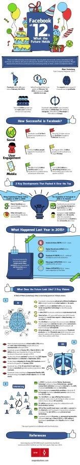 Facebook Turns 12 What Does Its Future Hold Infographic