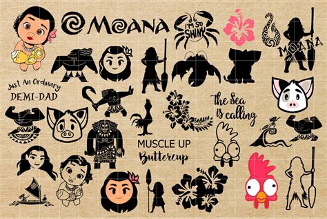 Moana Svg Maui Svg Disney Svg Shiny Svg Moana Cut File Etsy