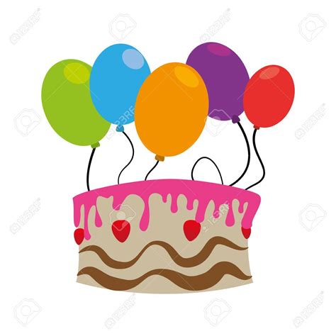 Clipart Balloons Birthday Cake Clipart Balloons Birthday Cake