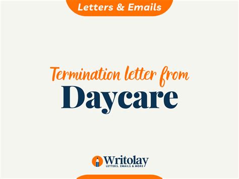 Daycare Termination Letter