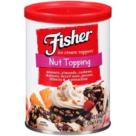 Fisher Nut Topping Ice Cream Toppers 5 Oz