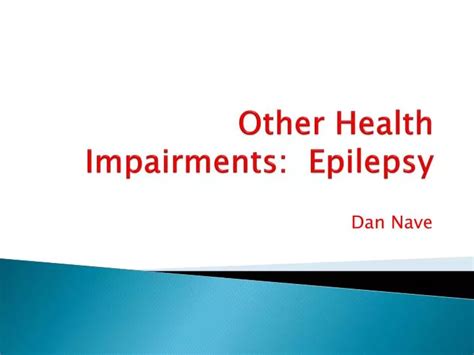 Ppt Other Health Impairments Epilepsy Powerpoint Presentation Free