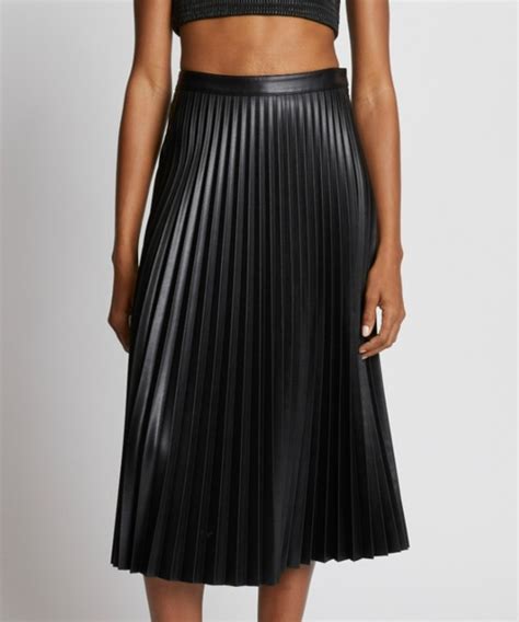 Proenza Schouler（プロエンザ スクーラー）の「faux Leather Pleated Skirt（スカート）」 Wear