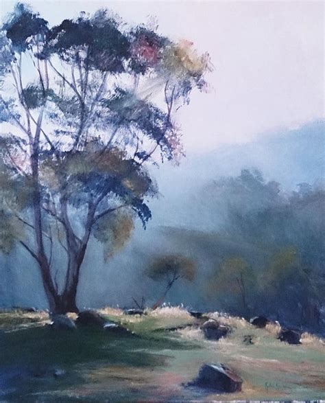 Misty Morning Painting By Kathy Karas