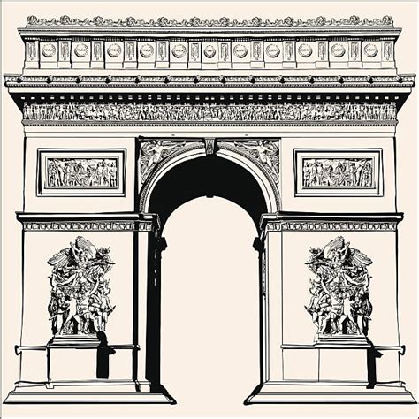 Arc De Triomphe Paris Illustrations Royalty Free Vector Graphics